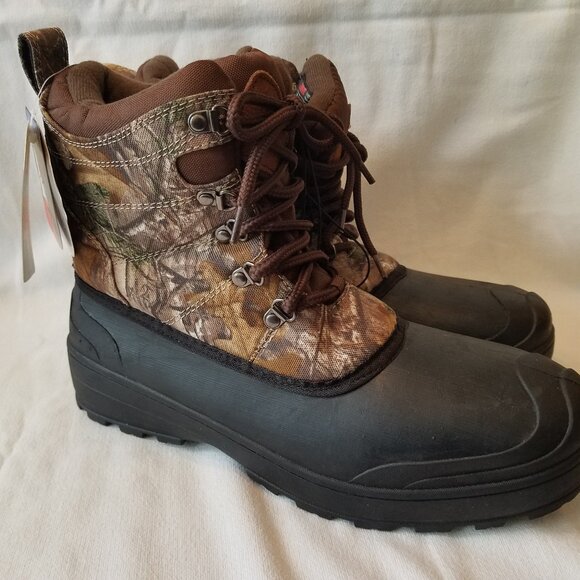 Ozark Trail Camo Outdoor Winter Thinsulate Insulated Hunting Boots Men's Sz 10 - Picture 2 of 14